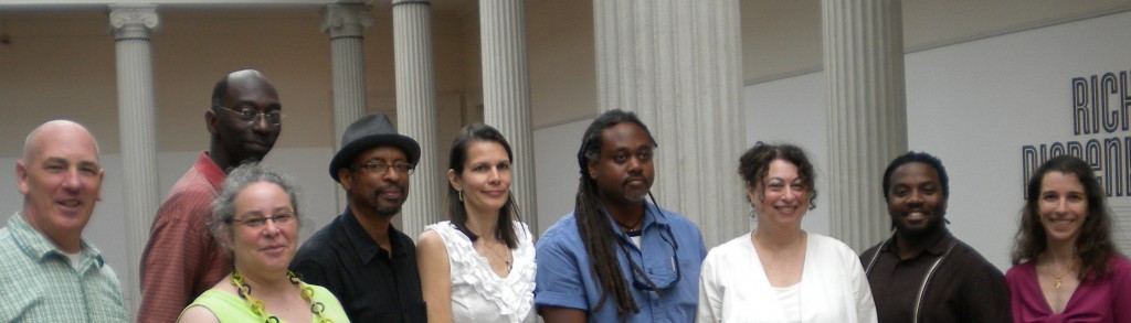 Beltway Poetry reading at the Corcoran Gallery of Art, 2012. l. to r.: stevenallenmay, Brandon D. Johnson, Kim Roberts, E. Ethelbert Miller, Christina Daub, Alan Spears, Elizabeth Poliner, Derrick Weston Brown, Yvette Neisser Moreno.