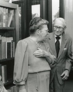 Frances Cheney with Brainard Cheney in 1986. Photo courtesy of Vanderbilt University Special Collections.