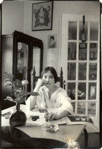 Lee Lally at her home, which also served as the Some Of Us Press mailing address, at 4110 Emery Place NW, Washington, DC in the early 1970s. Photo by John Gossage.