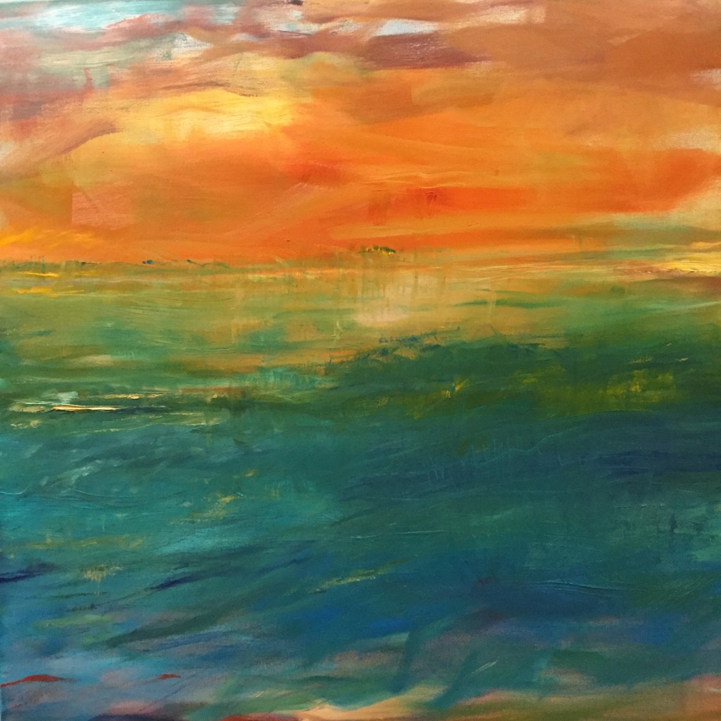 Kathy Karlson, "Bombay Hook," acrylic on canvas, 2015.